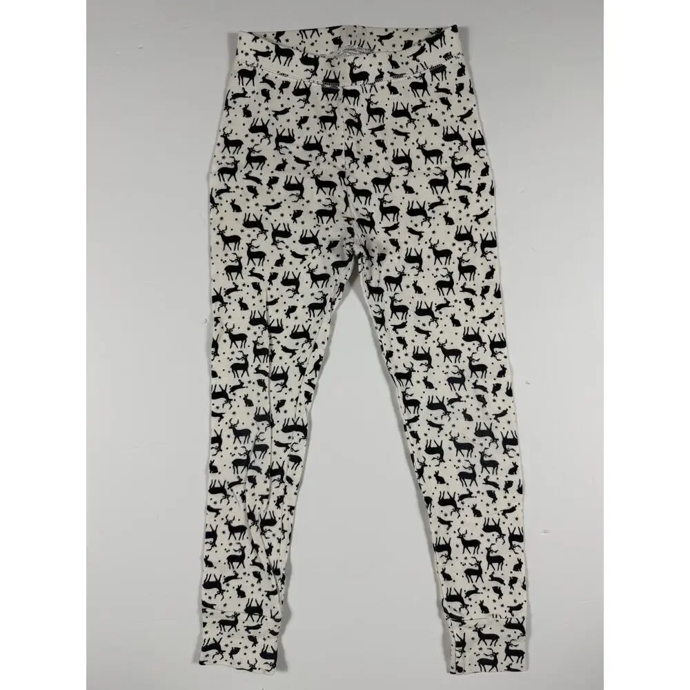 Gap Kids Woodland Animal Print Cotton Pajama Set Size 8 Holiday